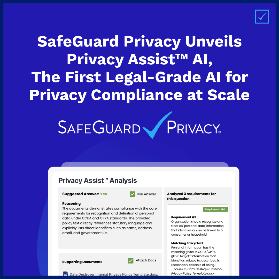 SafeGuard Privacy announces Privacy Assist AI